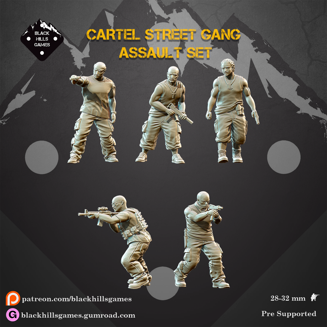 Black Hills Games - Cartel Street Gang (Assault Set)